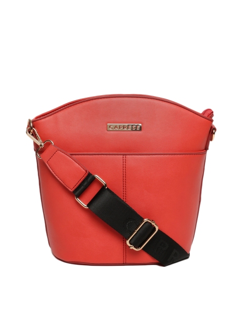 

Caprese Red Solid Sling Bag