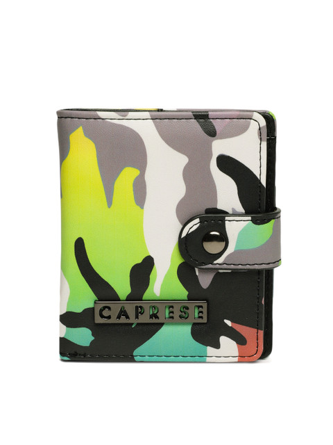 

Caprese Women Multicoloured Printed Two Fold Wallet, Multi