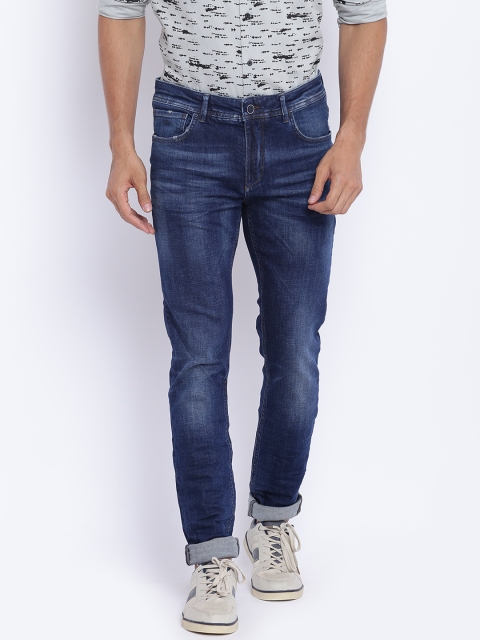 

Blackberrys Men Blue Regular Fit Mid-Rise Clean Look Stretchable Jeans