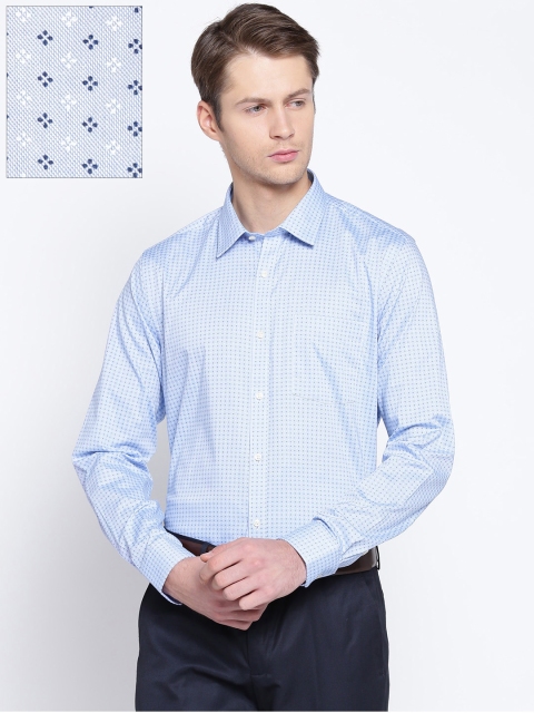 

Blackberrys Men Blue Slim Fit Printed Formal Shirt