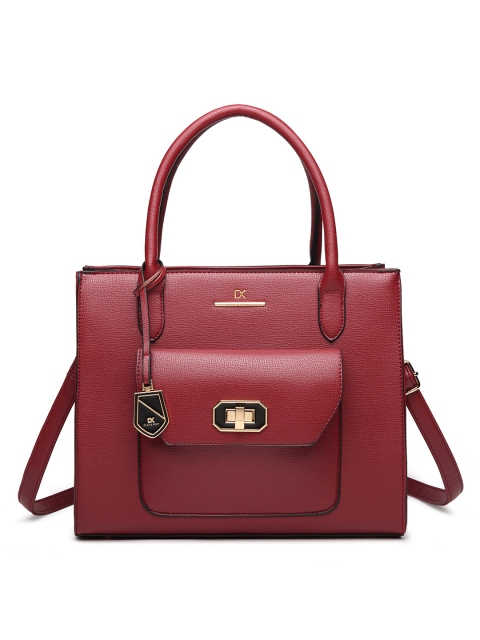 

Diana Korr Maroon Solid Handheld Bag