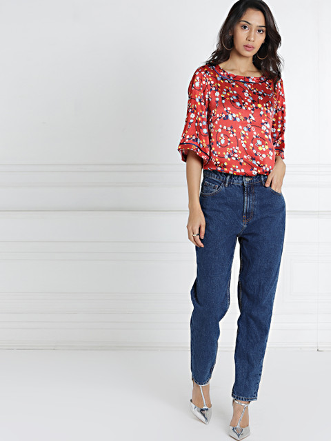 

all about you Women Red Printed Top