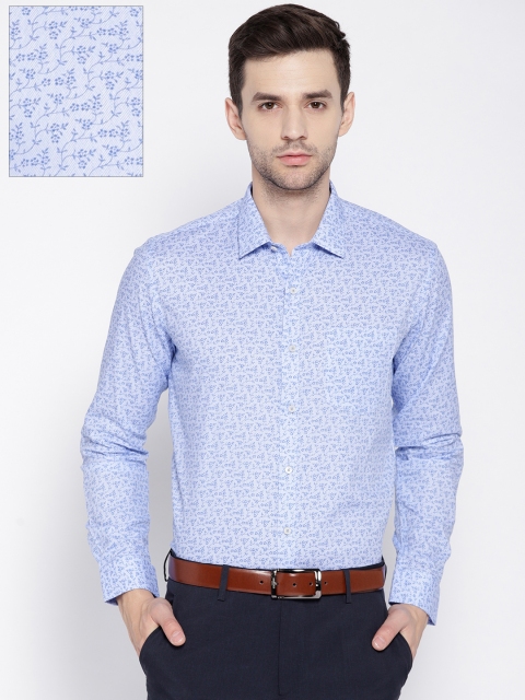 

Van Heusen Men Blue Slim Fit Printed Formal Shirt