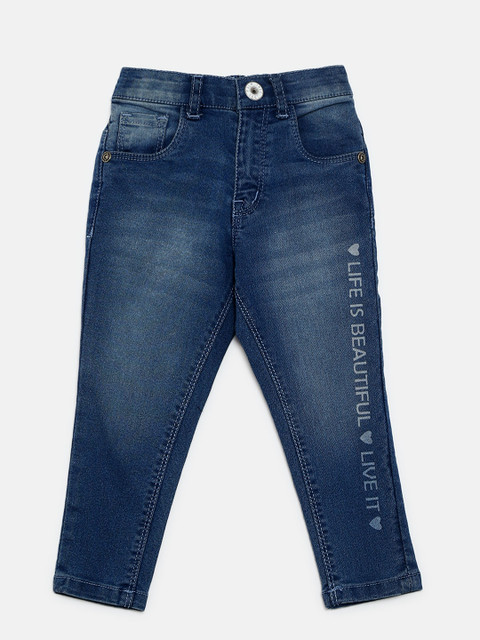 

Palm Tree Girls Navy Blue Slim Fit Mid-Rise Clean Look Stretchable Jeans