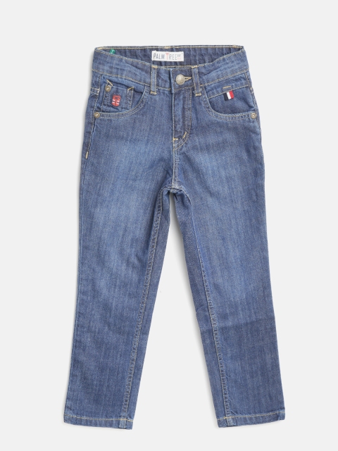 

Palm Tree Boys Blue Regular Fit Mid-Rise Clean Look Jeans