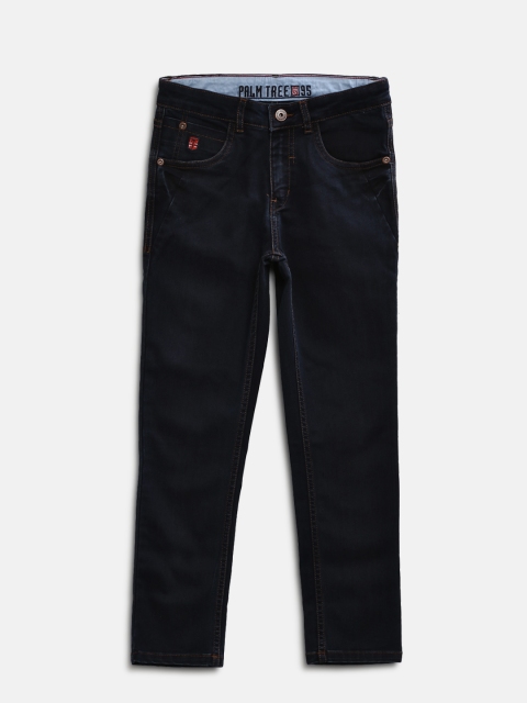 

Palm Tree Boys Navy Blue Slim Fit Mid-Rise Clean Look Stretchable Jeans