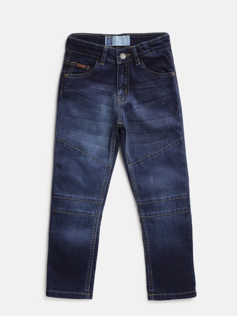 

Gini and Jony Boys Navy Blue Regular Fit Mid-Rise Clean Look Jeans