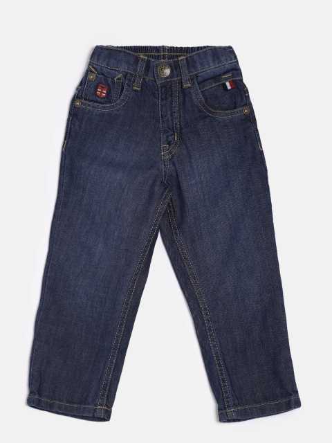 

Palm Tree Boys Blue Regular Fit Mid-Rise Clean Look Jeans