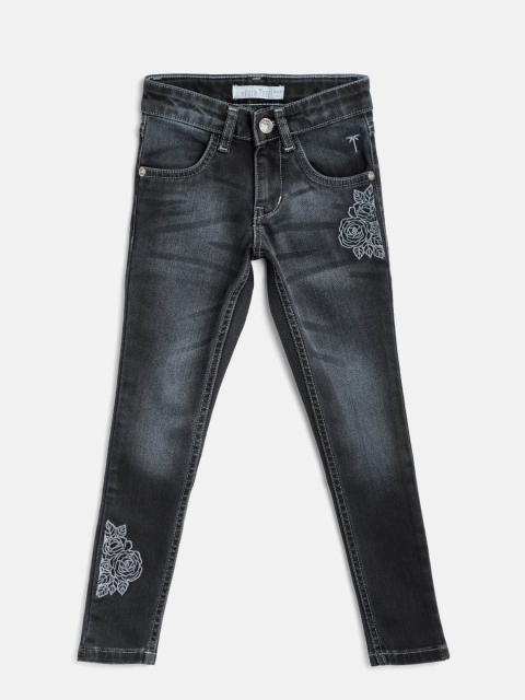 

Palm Tree Girls Navy Blue Slim Fit Mid-Rise Clean Look Stretchable Jeans