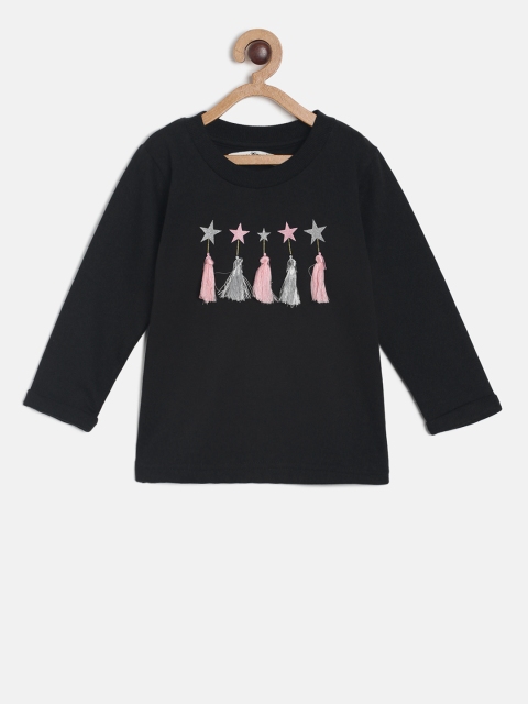 

Palm Tree Girls Black Printed Sweatshirt