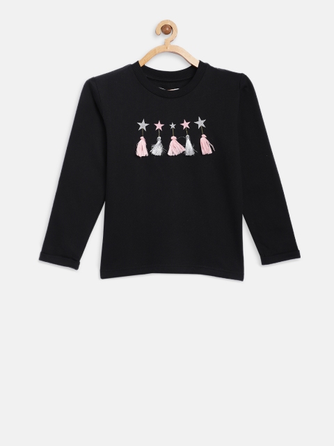 

Palm Tree Girls Black Printed Sweatshirt