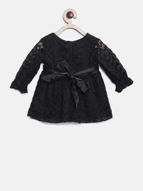 

Gini and Jony Girls Black Solid A-Line Dress