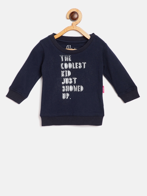 

Gini and Jony Boys Navy Blue & Silver-Toned Printed Sweatshirt