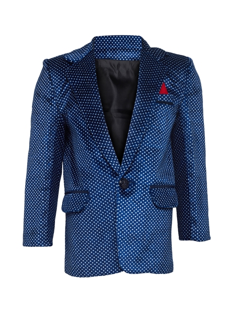 

Jeetethnics Boys Navy Self-Design Blazer, Navy blue
