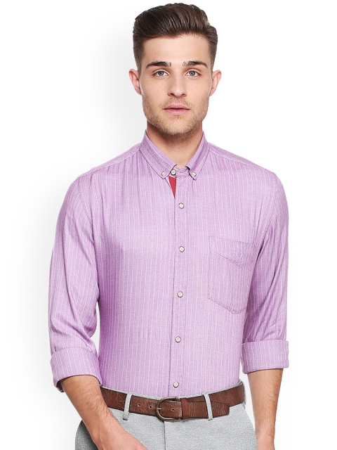 

Van Heusen Sport Men Purple Slim Fit Striped Casual Shirt