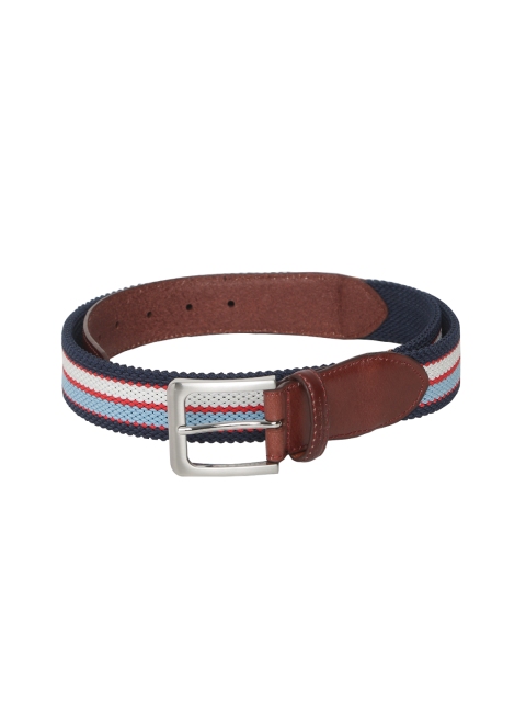 

U.S. Polo Assn. Men Multicoloured Striped Belt, Multi
