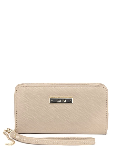 

ToniQ Women Beige Solid Two Fold Wallet