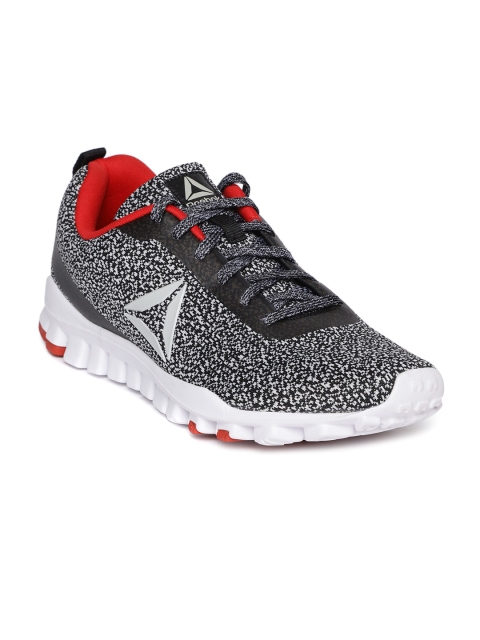 

Reebok Men Black & White Harmony Running Shoes