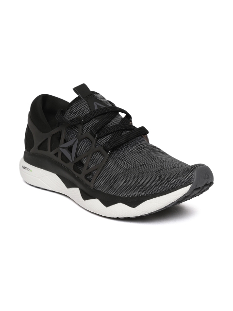 

Reebok Men Grey & Black Floatride Run Flexweave Shoes