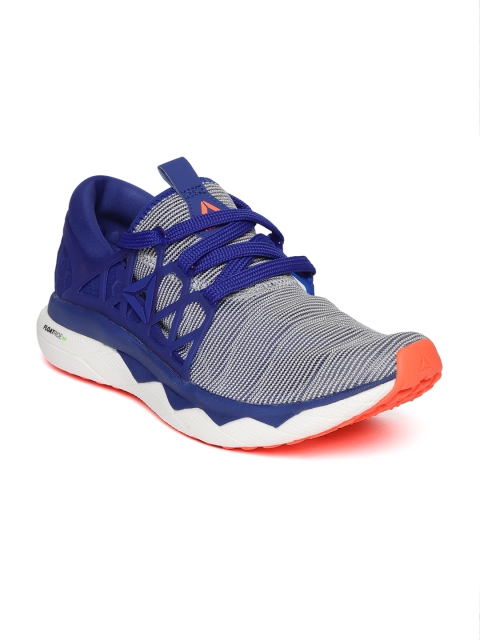 

Reebok Men Off-White & Blue Floatride Flexweave Running Shoes