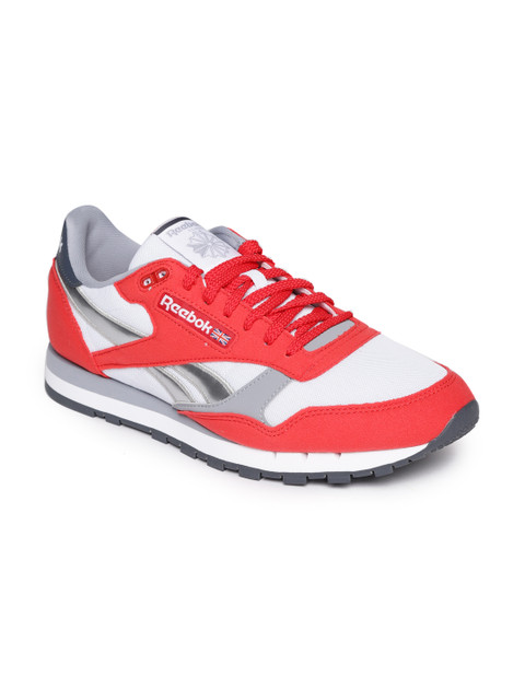 

Reebok Classic Men Red & White CL Leather RSP Colourblocked Sneakers