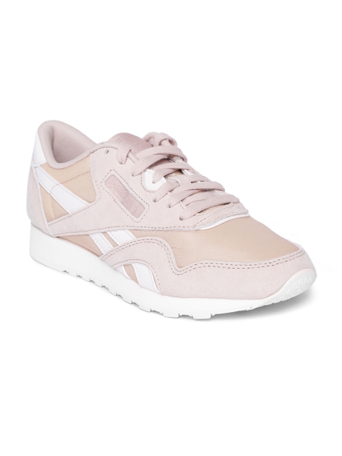 

Reebok Classic Women Beige CL Nylon Sneakers