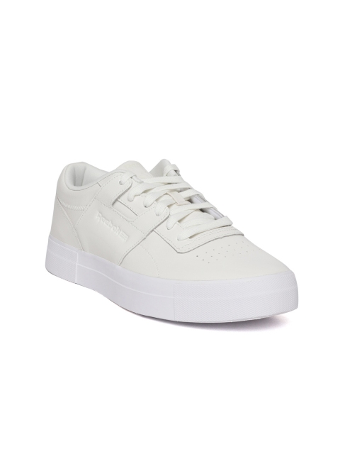 

Reebok Classic Women Off-White WORKOUT LO FVS Leather Sneakers