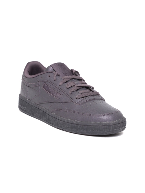 

Reebok Classic Women Aubergine CLUB C 85 Leather Sneakers, Purple