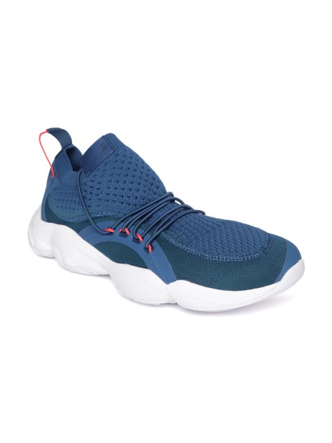 

Reebok Classic Unisex Blue DMX Fusion Patterned Sneakers