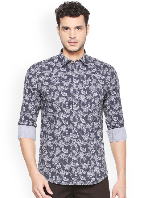 

Allen Solly Men Grey Printed Slim Fit Casual Shirt