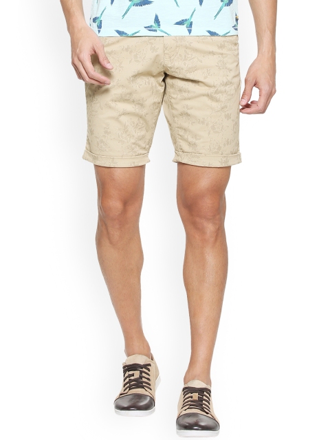 

Allen Solly Men Khaki Printed Regular Shorts