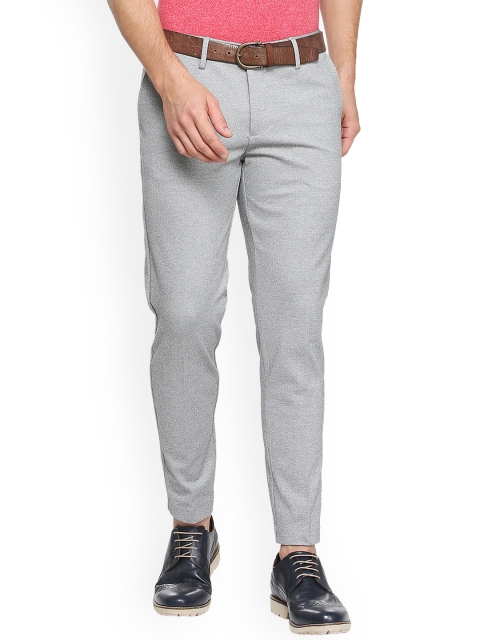 

Allen Solly Men Grey Solid Slim Fit Chinos