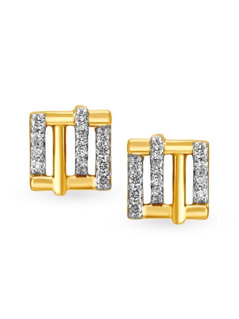 

Mia by Tanishq 14-Karat Gold Diamond Stud Earrings
