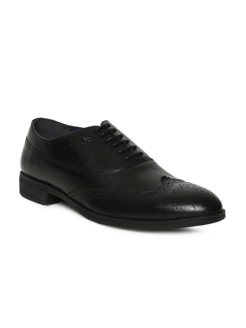 

Louis Philippe Men Black Genuine Leather Formal Brogues