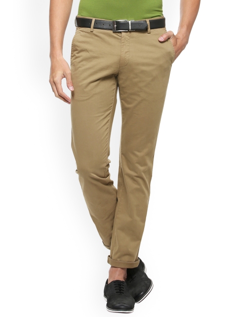 

SIMON CARTER LONDON Men Khaki Slim Fit Solid Regular Trousers