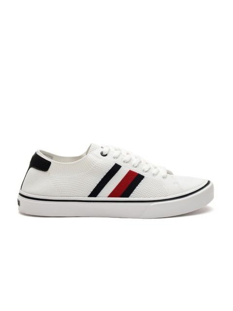 

Tommy Hilfiger Men White Woven Design Sneakers