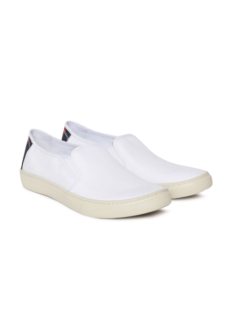 

Tommy Hilfiger Men White Slip-On Sneakers