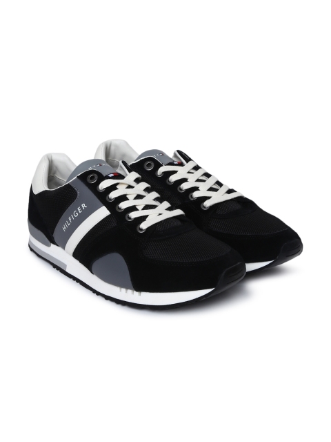 

Tommy Hilfiger Men Black & Grey New Iconic Sporty Runner Sneakers