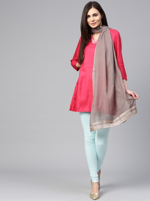 

W Grey Solid Dupatta