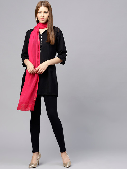 

W Pink Solid Dupatta