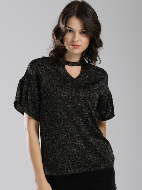 

Bossini Women Black Solid Top