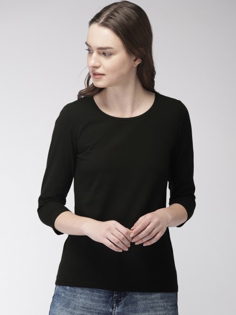 

Bossini Women Black Solid Top