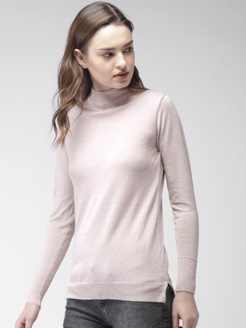 

Bossini Women Pink Solid Pullover