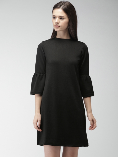 

Bossini Women Black Solid A-Line Dress