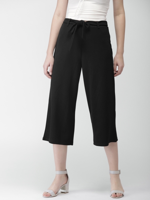

Bossini Women Black Regular Fit Solid Culottes