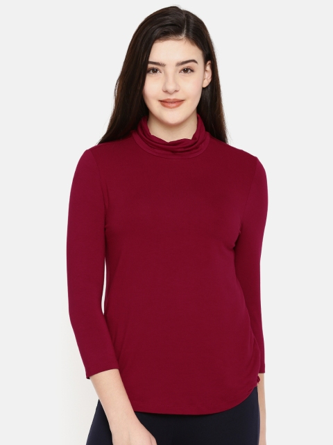 

Fame Forever by Lifestyle Women Maroon Solid Top