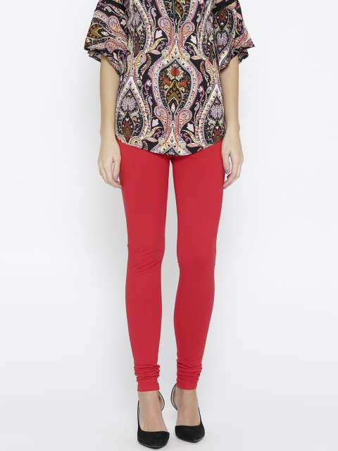 

W Women Red Solid Churidar