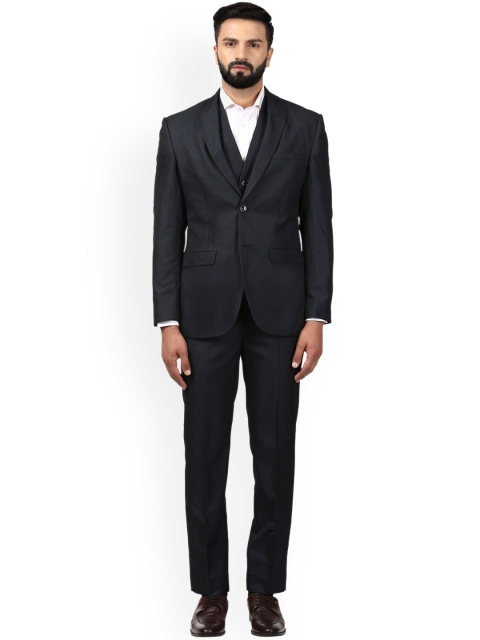 

Park Avenue Men Navy Blue Regular Fit Formal Suit