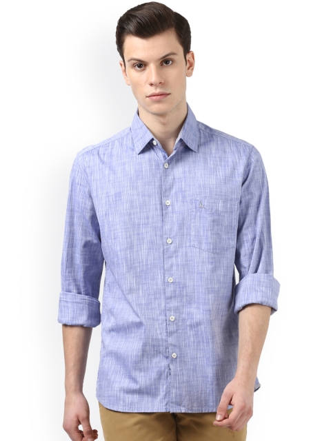 

Parx Men Blue Slim Fit Printed Casual Shirt