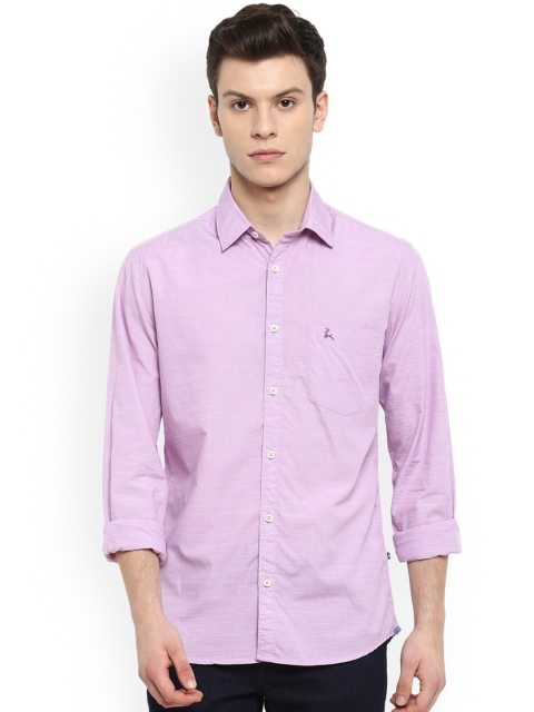 

Parx Men Lavender Slim Fit Solid Casual Shirt